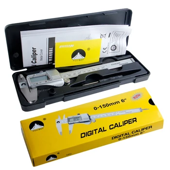 FUJISAN Digital cu Vernier, Șublere de 0-150mm/0.01 Oțel Inoxidabil Micrometru Electronic de Instrumente de Măsurare