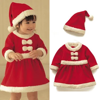 Iarna Copil de Crăciun Moș Crăciun Costum de Vacanță de Crăciun Costum Costum baietel Fata 3PCS Copii de Anul Nou de Îmbrăcăminte pentru Copii Set 1089