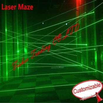 Laser Real room escape prop verde laser laser labirint pentru Camera secretelor interesanta si risca cameră de evacuare cu laser