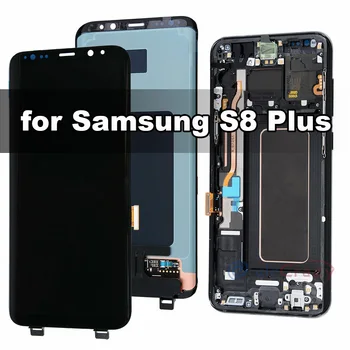 Original AMOLED pentru Samsung Galaxy S8 Plus G955F LCD Display cu Touch Digitizer si Rama Înlocuirea Ansamblului de Testare 1248