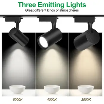 Întregul Set LED Track Lights COB Șină Lumini 12/20/30/40W Aluminiu Feroviar lumina Reflectoarelor de Prindere Lampă Spot de iluminat pentru Acasă 493